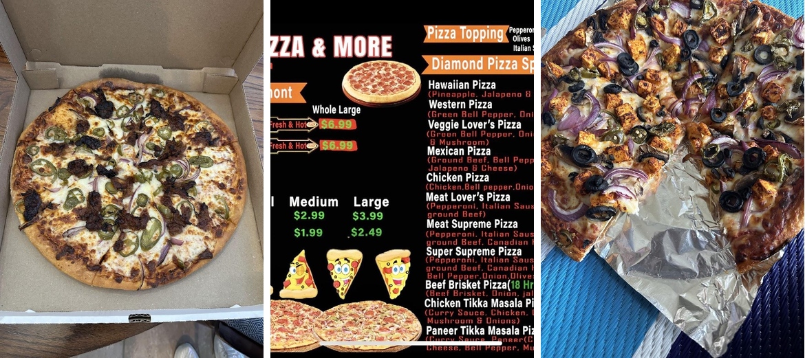 Diamond Pizza & More Menu