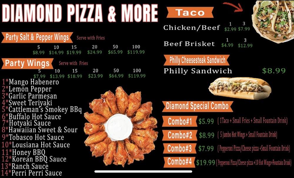 Diamond Pizza & More Menu image 2